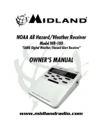 Предварительный просмотр 1 страницы Midland WR-100 Owner'S Manual