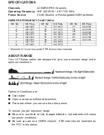 Preview for 7 page of Midland X-tra Talk LXT118 Series Owner'S Manual