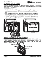 Предварительный просмотр 8 страницы Midland XT511 Owner'S Manual