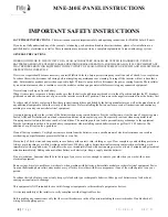 Preview for 2 page of MidNite Solar MNE-240 Series Instructions Manual