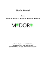 Preview for 1 page of MIDORI MIDORI-36 User Manual