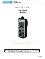 Preview for 1 page of Midtronics EXP-1050 Software Update Procedure