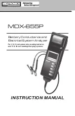 Midtronics MDX-600 Series Instruction Manual preview