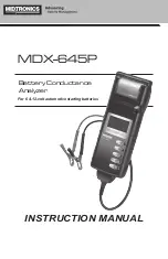 Midtronics MDX-645P Instruction Manual preview