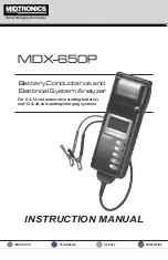 Midtronics MDX-650P MILITARY Instruction Manual preview