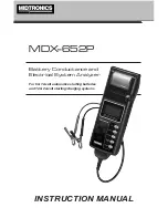 Midtronics MDX-652P Instruction Manual preview