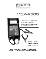 Midtronics MDX-P300 User Manual предпросмотр