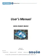 Preview for 1 page of Midtronics MDX ZIGBEE RADIO User Manual