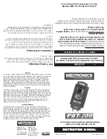 Preview for 1 page of Midtronics PBT-200 Instruction Manual