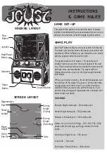 Предварительный просмотр 2 страницы Midway Classic Arcade Joust Instructions & Game Rules