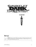 Preview for 1 page of MIDWAY GAMES GAUNTLET DARK LEGACY Manual