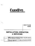 Preview for 5 page of Midway CarnEvil Operation Manual