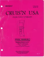 Midway CRUIS'N USA Manual preview