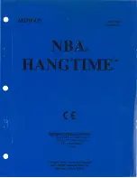 Midway NBA HANGTIME 40259 Operating Manual preview