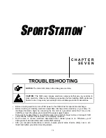 Preview for 122 page of Midway SPORTSTATION Operation Manual