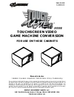 Midway TOUCH MASTER 8000 Manual preview