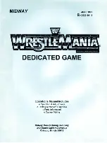 Midway WWF WrestleMania Operation Manual preview