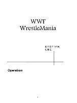 Preview for 6 page of Midway WWF WrestleMania Operation Manual