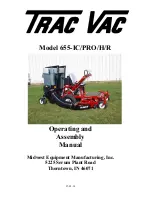 Preview for 1 page of Midwest Equipment Manufacturing Trac Vac 655-H Operating And Assembly Manual