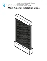 Midwest Tropical Mesh Waterfall Installation Manual предпросмотр