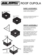 Предварительный просмотр 1 страницы Midwest ROOF CUPOLA Quick Manual