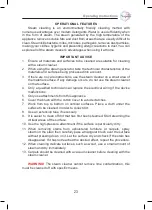 Preview for 25 page of MIE Pulito Vapore Operating Instructions Manual