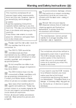 Preview for 7 page of Miele professional DOS G 7896 Operating Instructions Manual