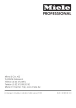 Preview for 36 page of Miele professional DOS G 7896 Operating Instructions Manual