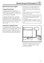 Предварительный просмотр 19 страницы Miele professional DOS-Modul G 10 Fitting Instructions Manual