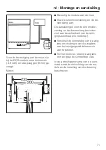 Предварительный просмотр 71 страницы Miele professional DOS-Modul G 60 Fitting Instructions Manual