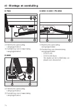 Предварительный просмотр 74 страницы Miele professional DOS-Modul G 60 Fitting Instructions Manual