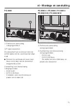 Предварительный просмотр 75 страницы Miele professional DOS-Modul G 60 Fitting Instructions Manual