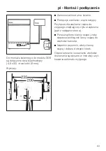 Предварительный просмотр 83 страницы Miele professional DOS-Modul G 60 Fitting Instructions Manual