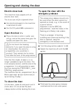 Preview for 14 page of Miele professional G 7831 Operating Instructions Manual