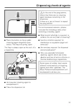 Предварительный просмотр 35 страницы Miele professional G 7831 Operating Instructions Manual