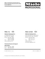 Preview for 16 page of Miele professional G 7895 Operating Instructions Manual