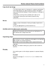 Предварительный просмотр 5 страницы Miele professional PG 8132 SCi XXL Operating Instructions Manual