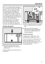 Предварительный просмотр 47 страницы Miele professional PG 8132 SCi XXL Operating Instructions Manual