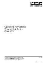 Miele professional PLW 8617 Operating Instructions Manual preview