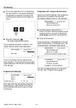 Preview for 14 page of Miele professional WS 5240 Operating Instructions Manual