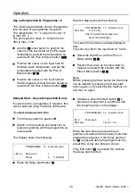 Preview for 15 page of Miele professional WS 5240 Operating Instructions Manual