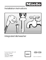 Miele 05 620 661 Installation Instructions Manual предпросмотр