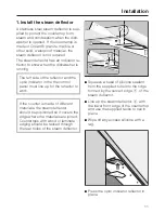 Предварительный просмотр 11 страницы Miele 05 620 661 Installation Instructions Manual