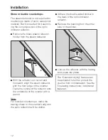 Предварительный просмотр 12 страницы Miele 05 620 661 Installation Instructions Manual