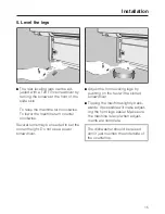 Предварительный просмотр 15 страницы Miele 05 620 661 Installation Instructions Manual