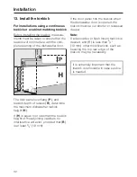 Предварительный просмотр 32 страницы Miele 05 620 661 Installation Instructions Manual