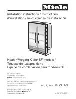 Miele 07 343 771 Installation Instructions Manual предпросмотр