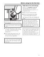 Preview for 21 page of Miele 09 276 830 Operating Instructions Manual