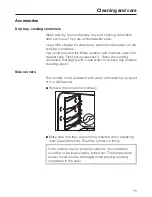 Предварительный просмотр 75 страницы Miele 09 580 070 Operating And Installation Instructions