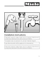 Preview for 73 page of Miele 09 741 510 Operating And Installation Instructions